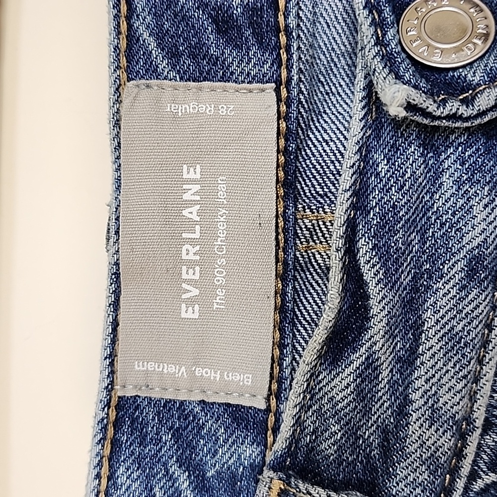 Everlane The 90's Cheeky Jeans Blue Women's Size 28 - Picture 7 of 9